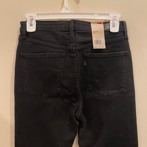 NWT Levi's High Rise Skinny Black Jeans Size 9S/29 - Picture 5 of 12